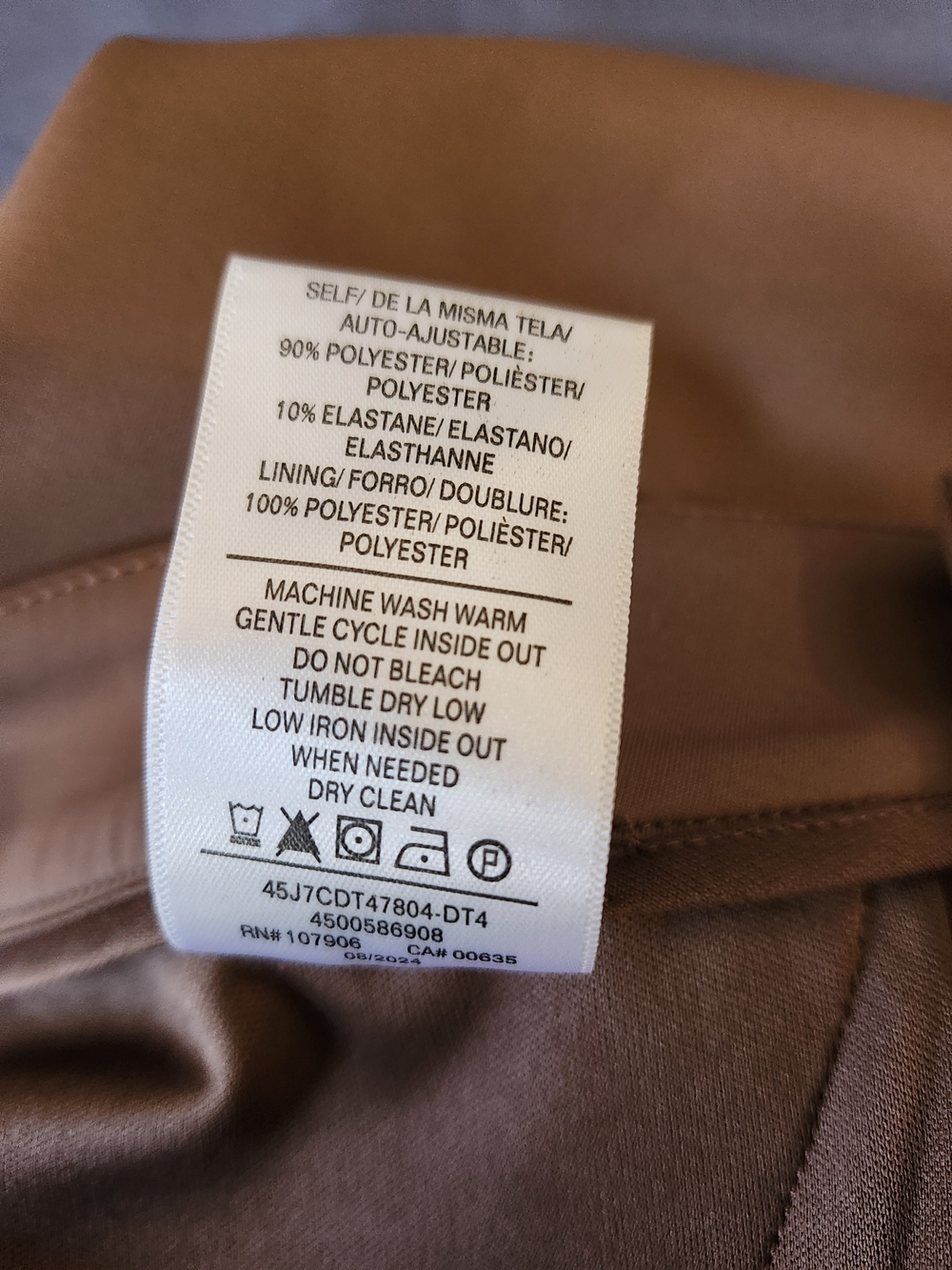 Hudson Deep Taupe Stretch Front Slit Midi Skirt S NWOT - Picture 6 of 6